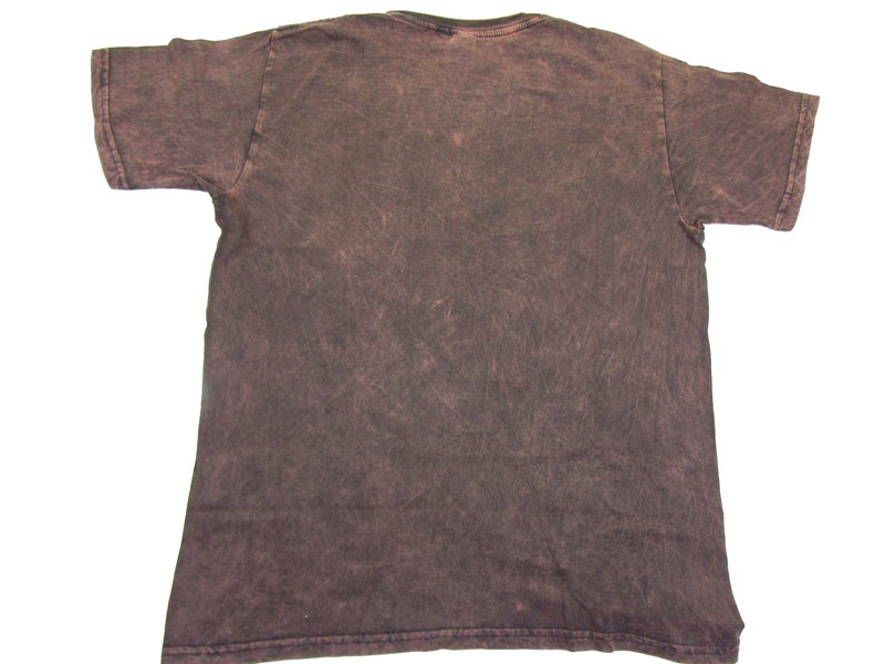 Bavlněné hnědé tričko s mandalou 46