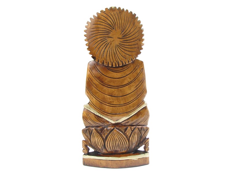 Dřevěná socha Buddhy 20 cm 