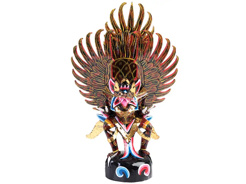 Garuda z Indonésie barevná 63 cm