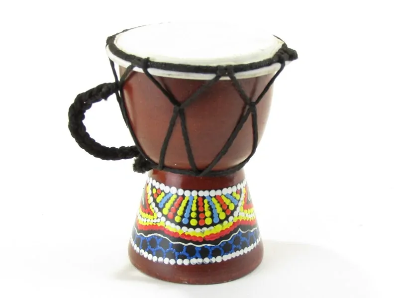 Buben dřevěný malovaný 12 cm
