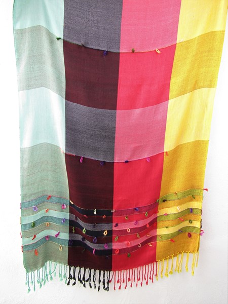 Šál z Indie multicolor 2 m