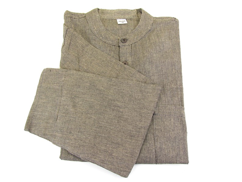 Nepálská kurta bavlněná světle hnědá XL