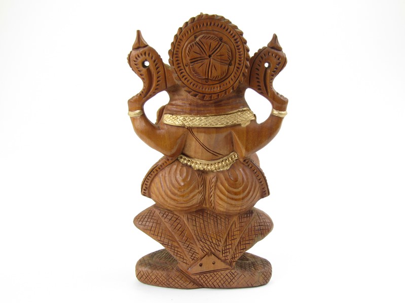 Dřevěná soška boha Ganéše 20 cm