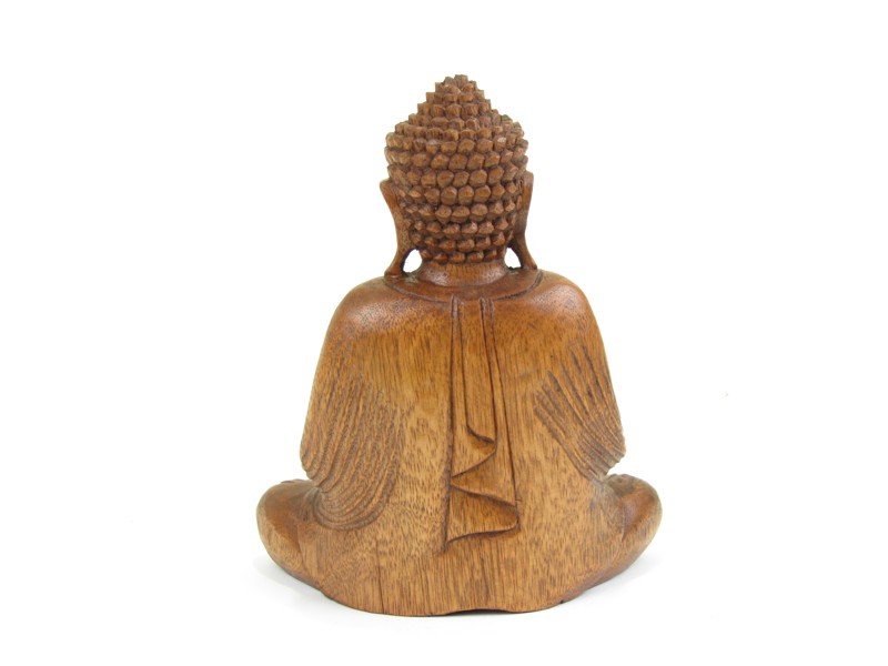Socha Buddha ze dřeva 25 cm