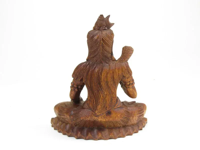 Dřevěná socha Šivy 20 cm