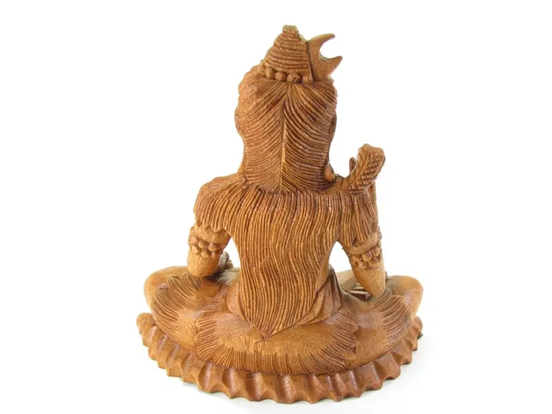 Dřevěná socha Šivy 30 cm