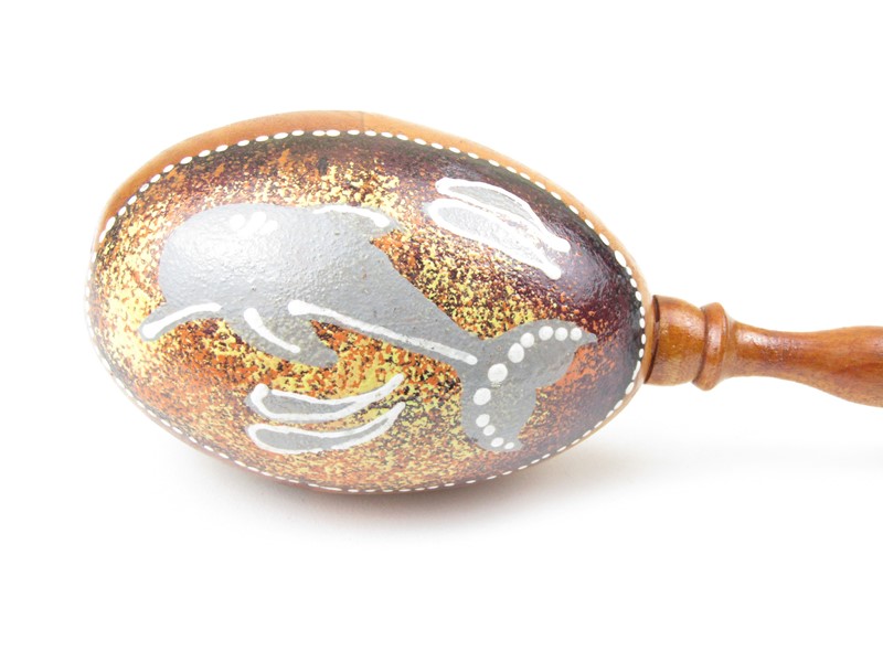 Rumbakoule vajíčko na dřevě