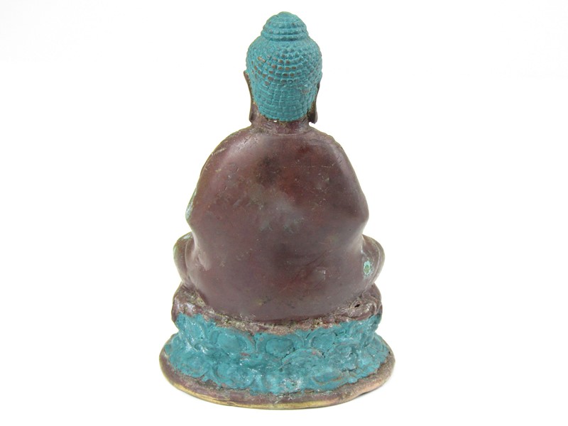 Buddha z kovu 14 cm