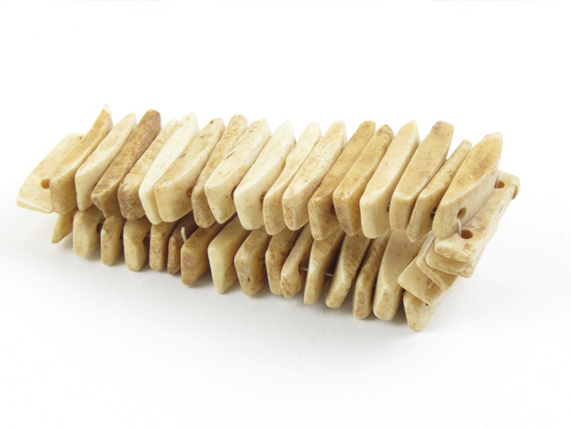 Náramek z Indie z kosti přírodní