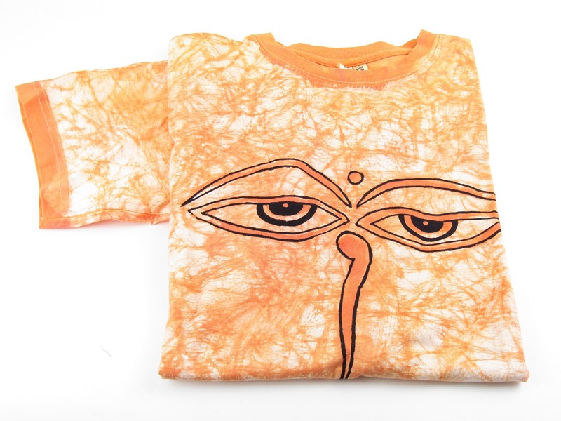 Tričko z Indie s Buddhovýma očima