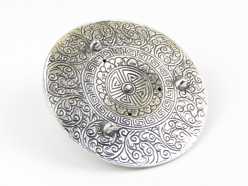 Držák tyčinek z bílého kovu s Ganéšou