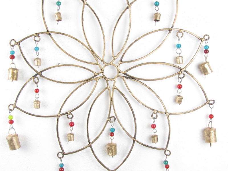 Lotosový květ na stěnu z kovu