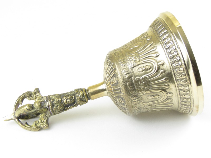 Tibetský zvon zdobený 16 cm
