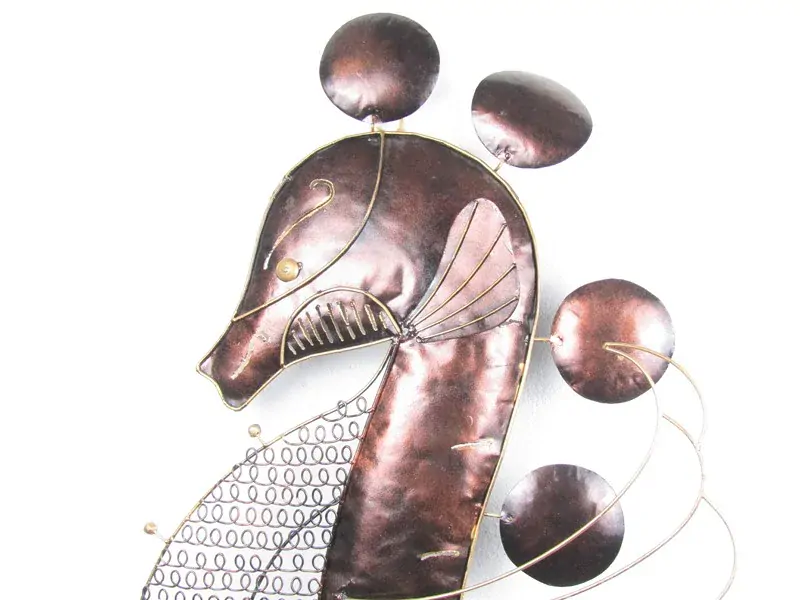 Kovový mořský koník – 105 cm