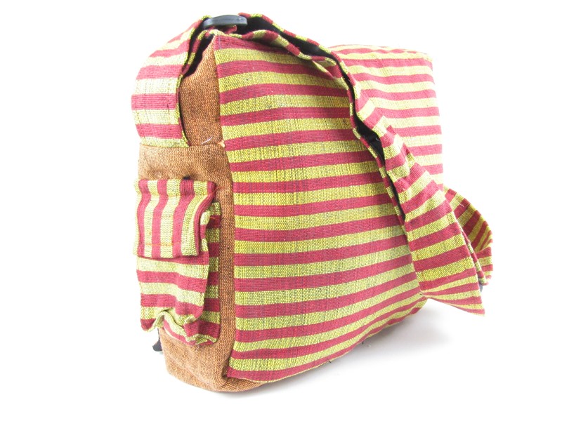 Taška z Nepálu oranžová se spirálou