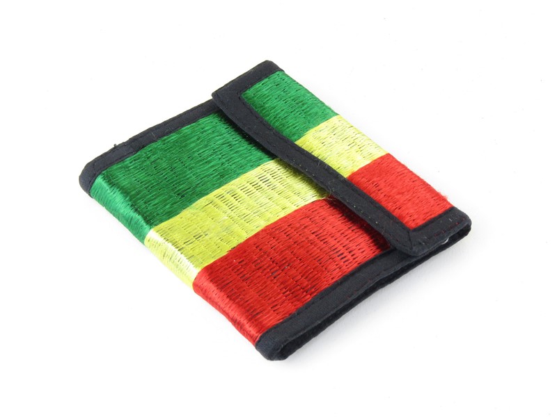 Peněženka z Nepálu v rasta barvách