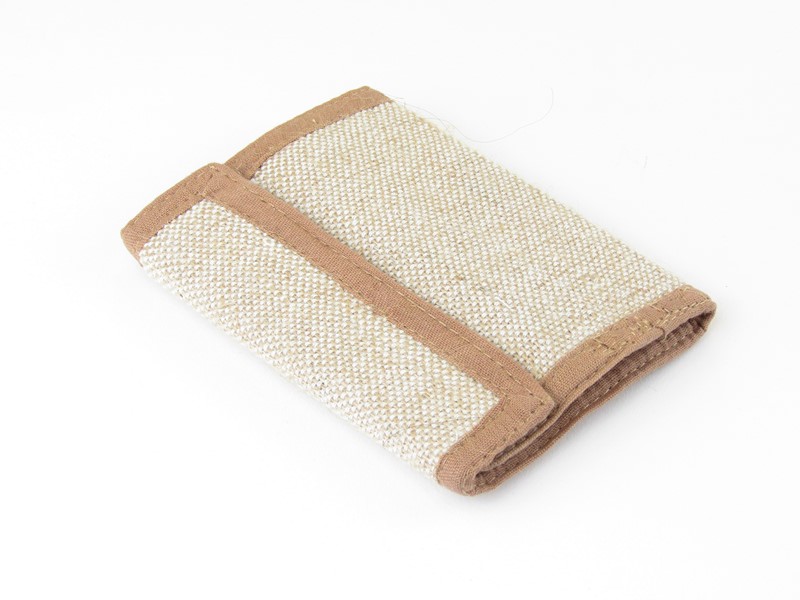 Peněženka konopná vyšívaná s ÓM