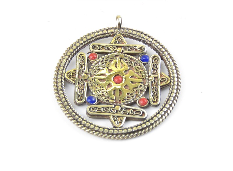 Tibetský přívěšek s kálačakrou