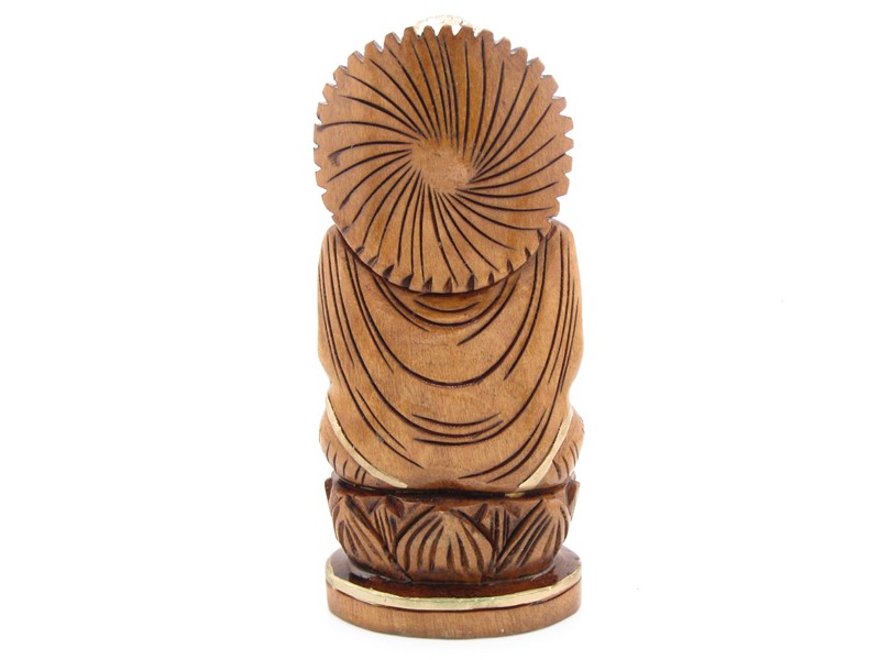 Dřevěná socha Buddhy 13 cm