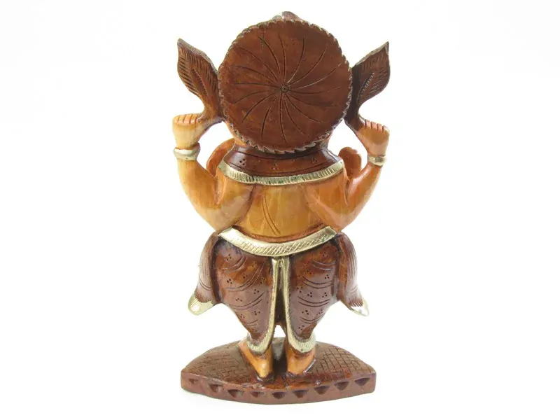 Soška stojícího Ganéše 20 cm ze dřeva