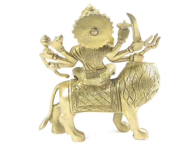 Soška Durgy z mosazi 17 cm