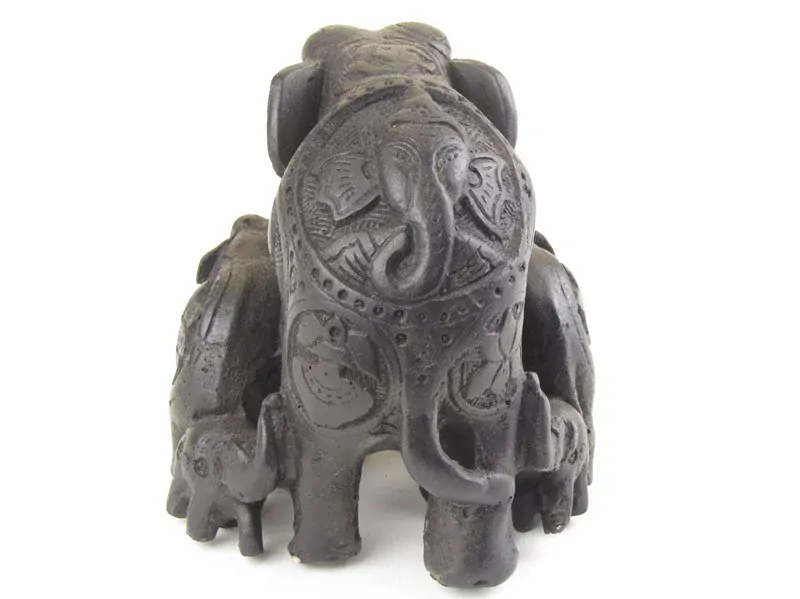 Sloní rodinka z pryskyřice 10 cm