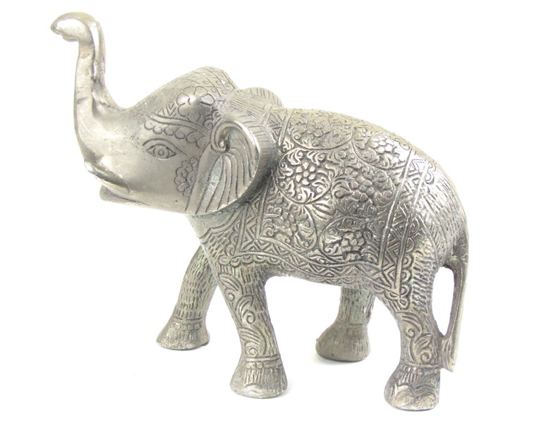Kovový slon z Indie 20 cm