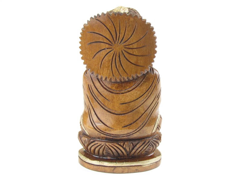 Dřevěná socha Buddhy 10 cm