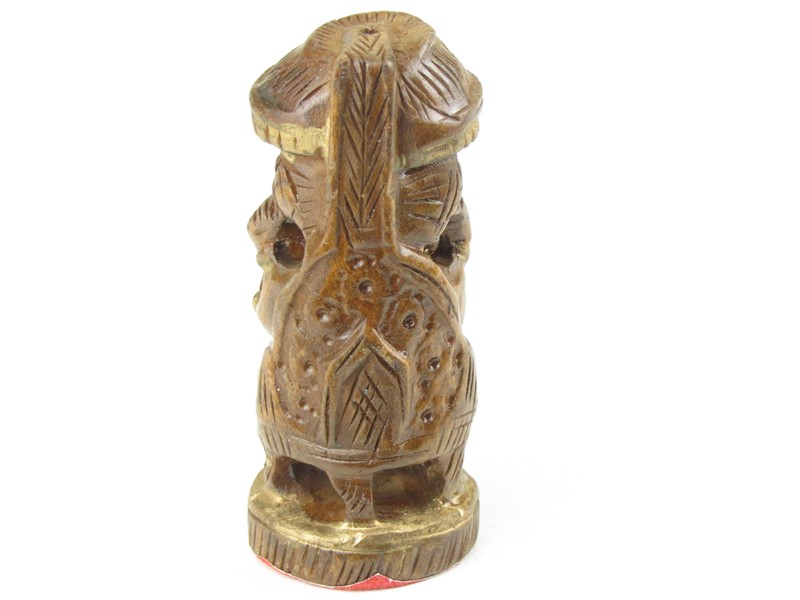Hinduistický bůh Ganéš ze dřeva 8 cm