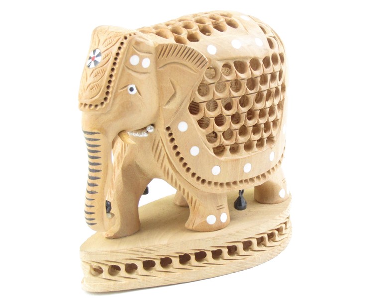 Slon ze dřeva z Indie 9,5 cm