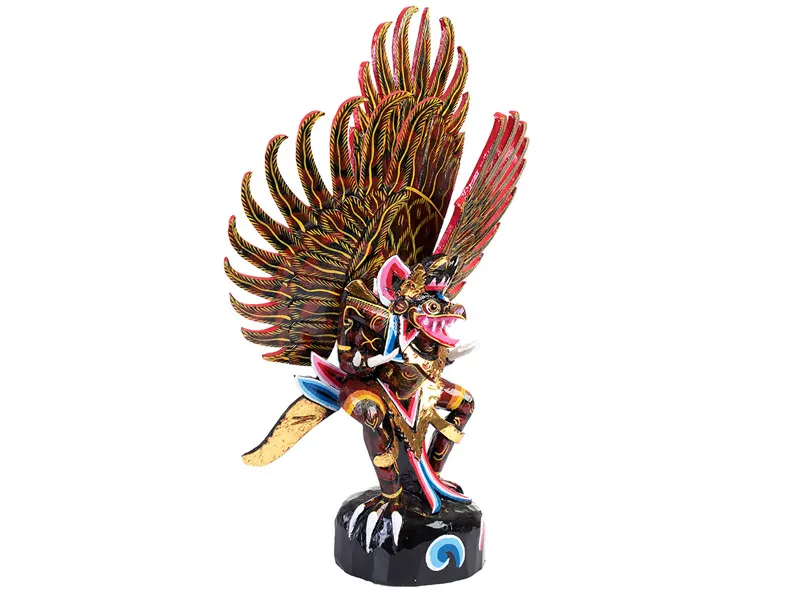 Garuda z Indonésie barevná 63 cm