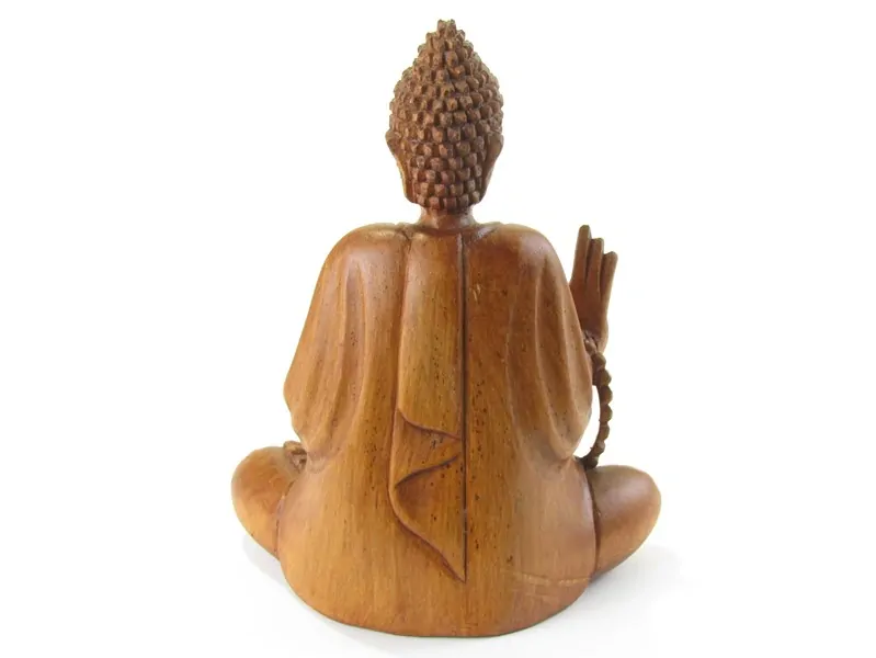 Buddha ze dřeva z Indonésie 20 cm