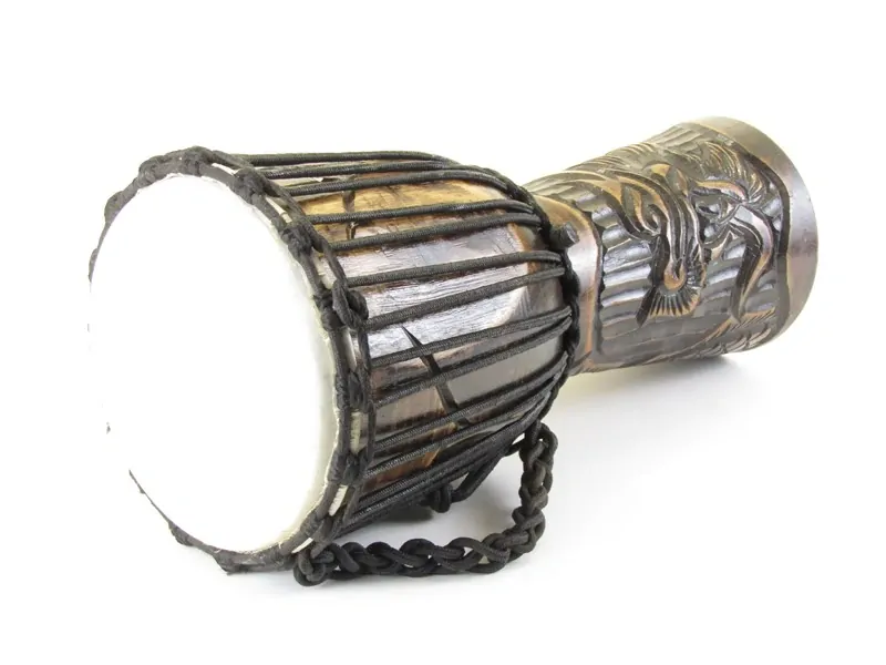 Buben vyřezávaný motivem draka 40 cm