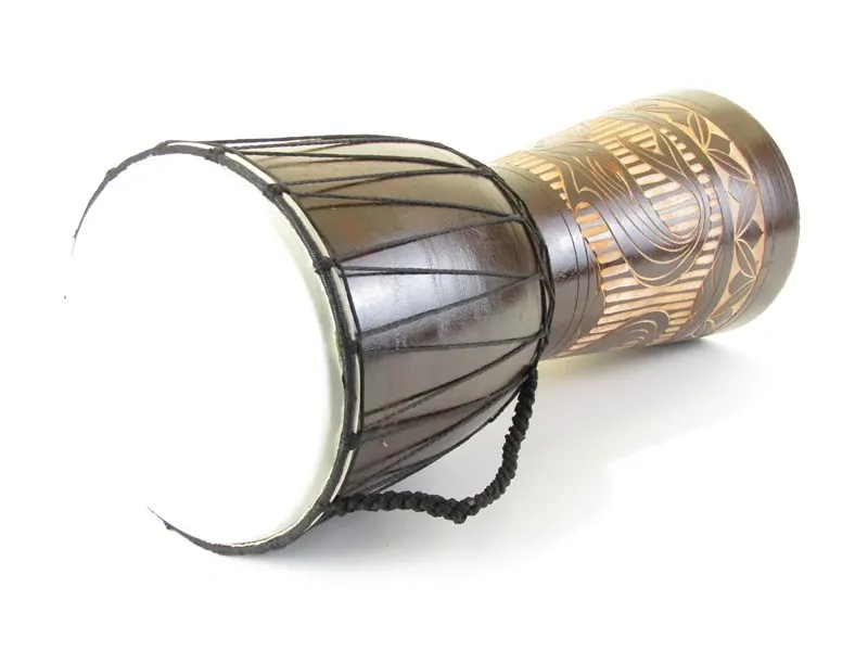 Buben dřevěný vyřezávaný 50 cm