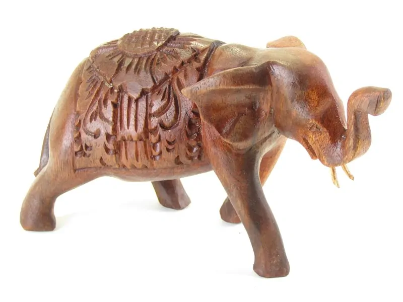 Vyřezávaná socha slona 15 cm
