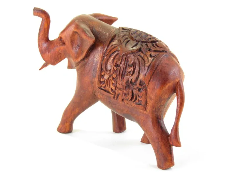 Vyřezávaná socha slona 10 cm