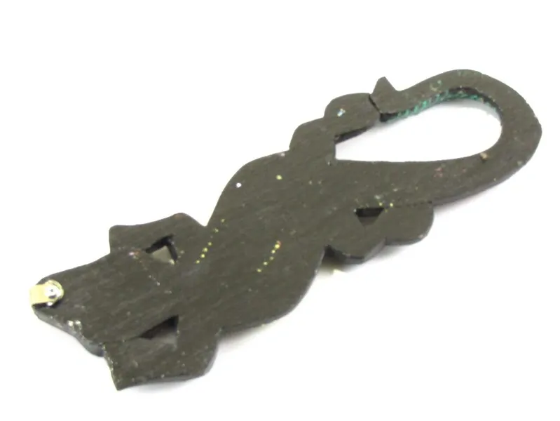 Ještěrka malovaná dřevěná 25 cm