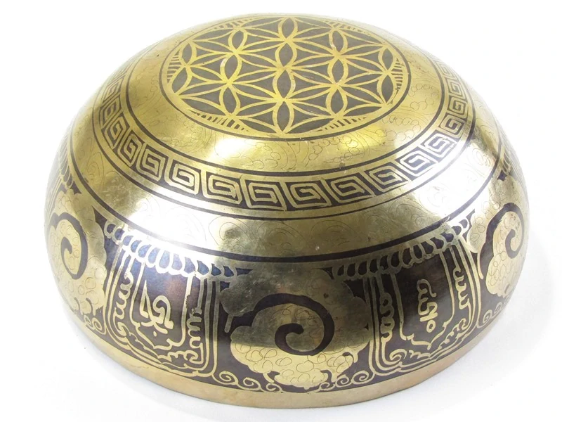Tibetská mísa z Nepálu 19 cm zdobená