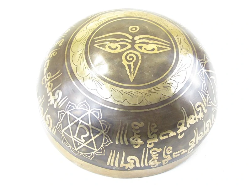 Tibetská mísa z Indie 15 cm s ornamenty