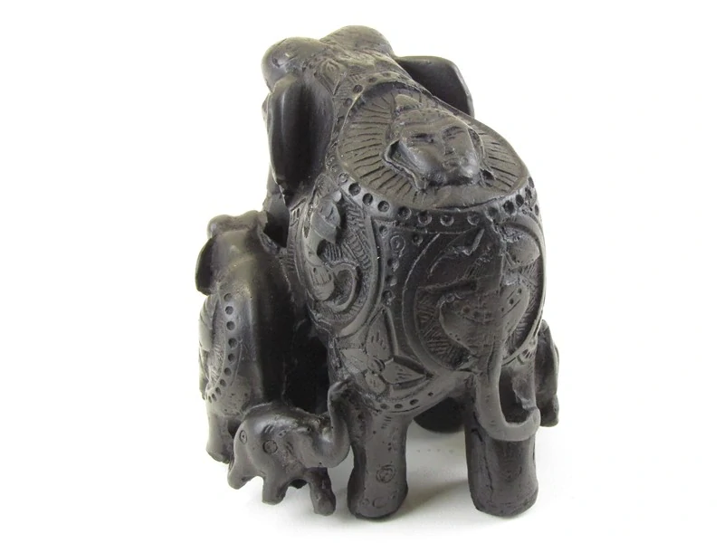 Sloní rodinka z pryskyřice 10 cm 