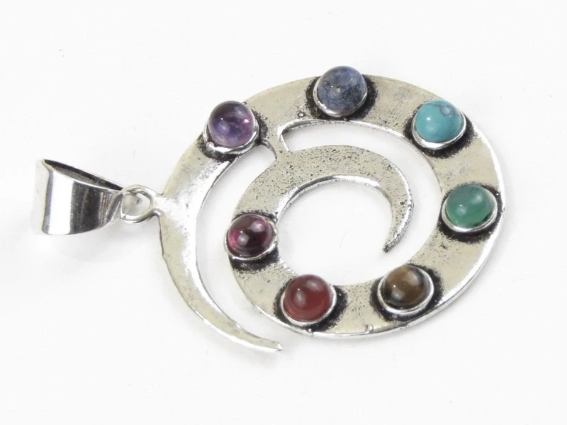 Spirála s polodrahokamy