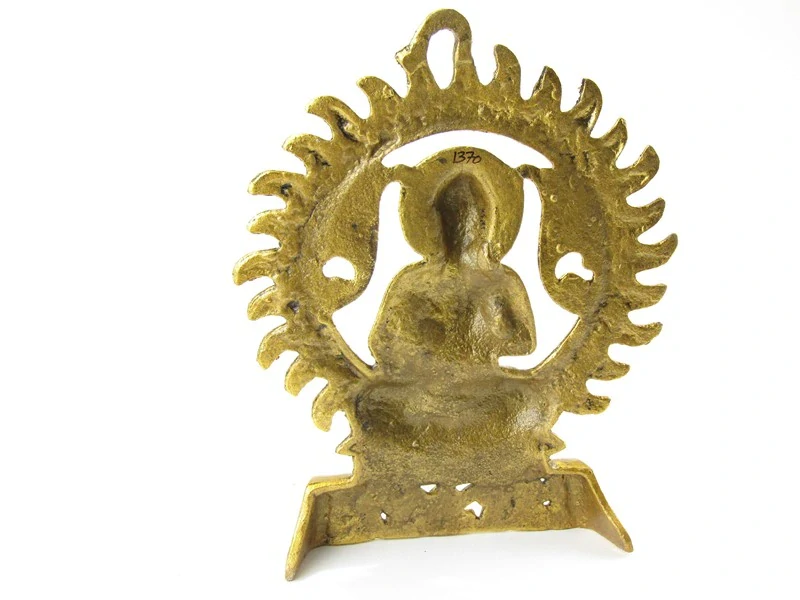 Buddha kovový na podstavci