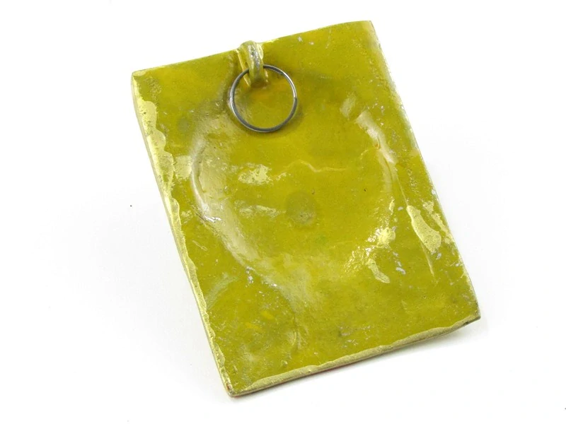 Buddha z kovu 10 cm červený