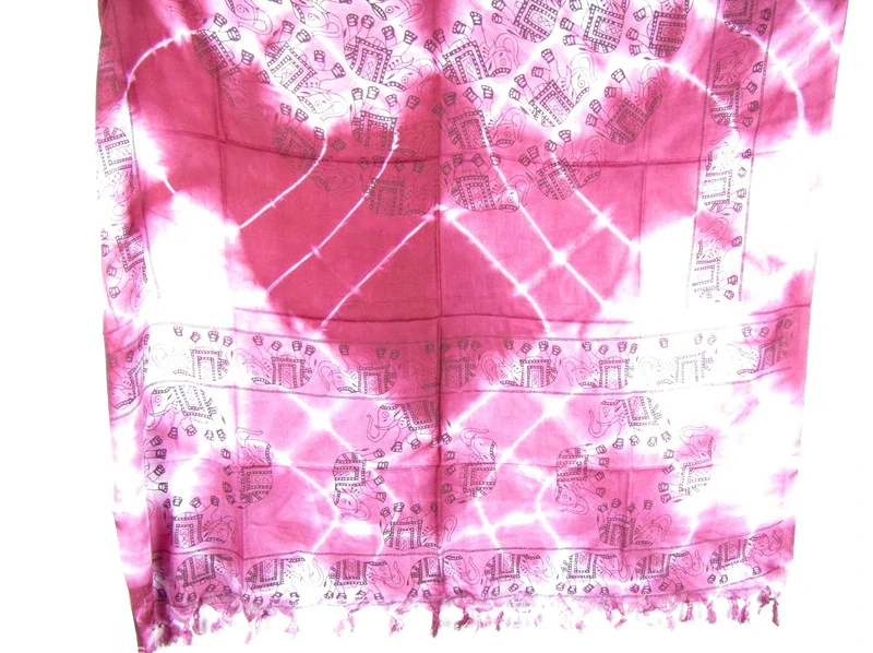 Pareo z Indie červené 170 cm
