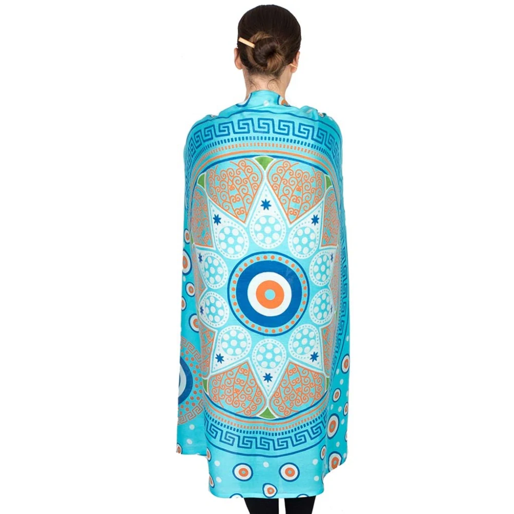 Pareo z Indie světle modré 172 cm
