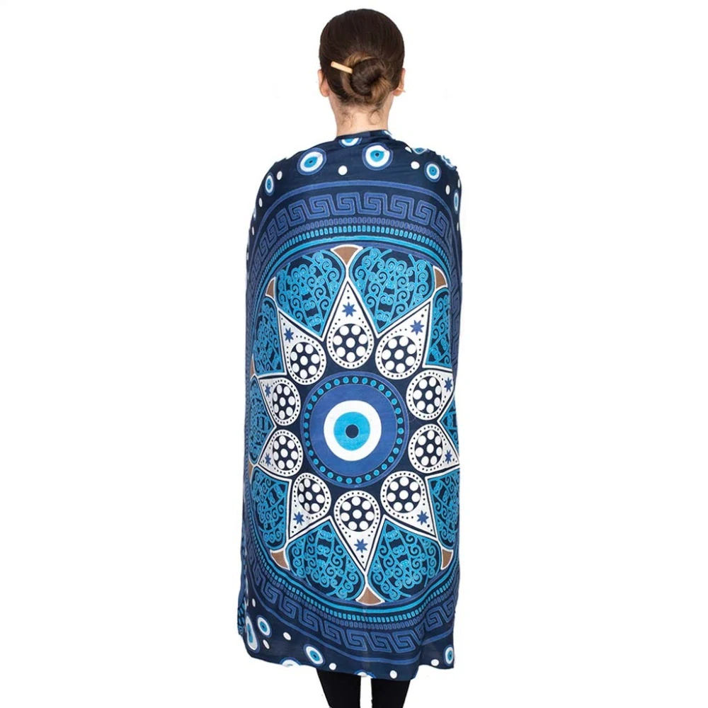 Pareo z Indie tmavě modré 172 cm