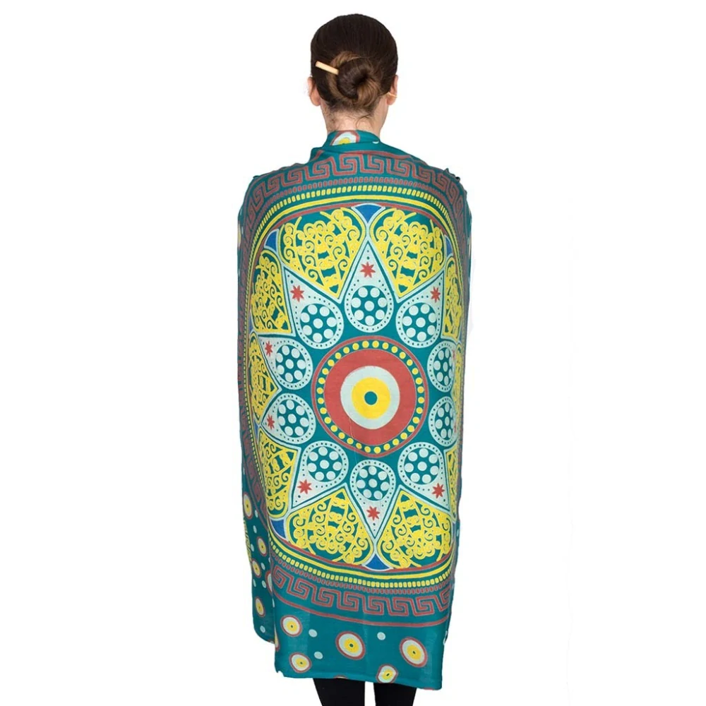 Pareo z Indie zelené 172 cm