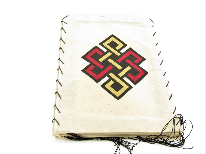 Papírový lampión z Nepálu s nekonečným uzlem