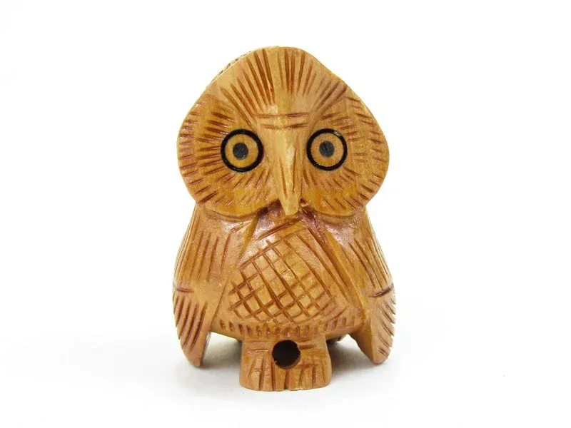 Sova dřevěná světlá z Indie 5 cm