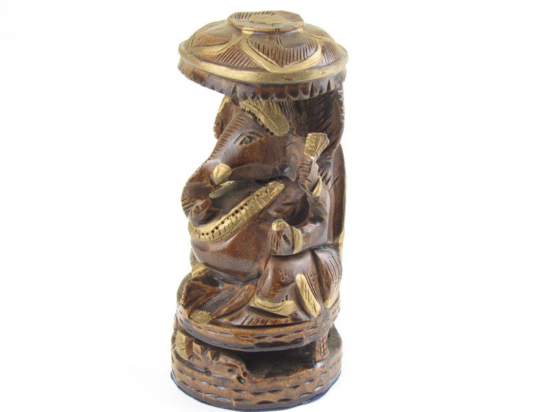 Ganéš ze dřeva 13 cm